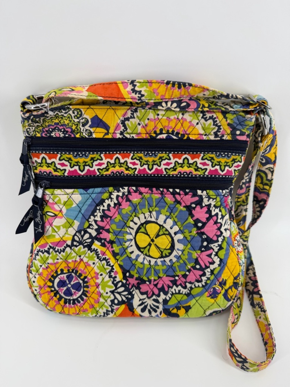 Quilted Floral Crossbody Bag in Multicolor